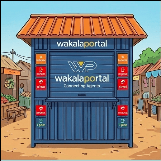 Wakala agents serving customers at Kiosk
